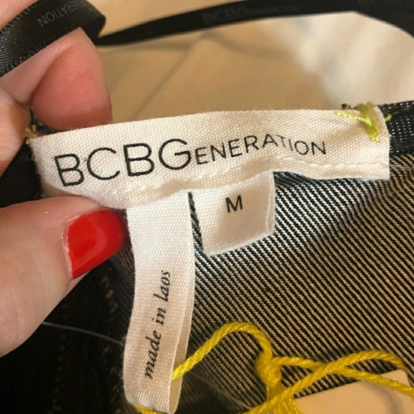 NWT BCBGeneration Strapless Denim Dress Sz M - Picture 6 of 7
